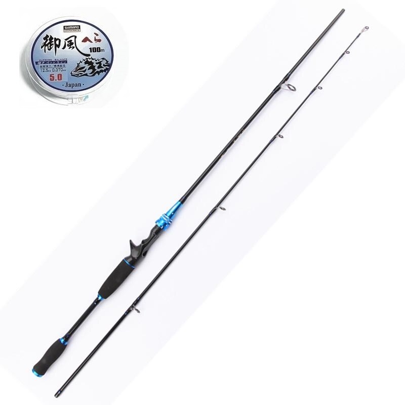 Bộ cần lure - Kèm cần carbon xanh 2m1 - Kèm máy kim loại đỏ - Tặng kèm 1 ngọn cần + 1 cuộn cước MLC 08