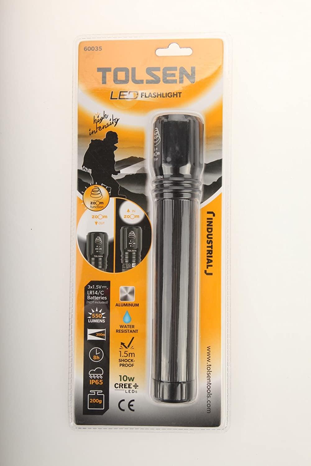 ĐÈN PIN PHÓNG TO, 10W DÙNG PIN TOLSEN 60035 - HÀNH CHÍNH HÃNG