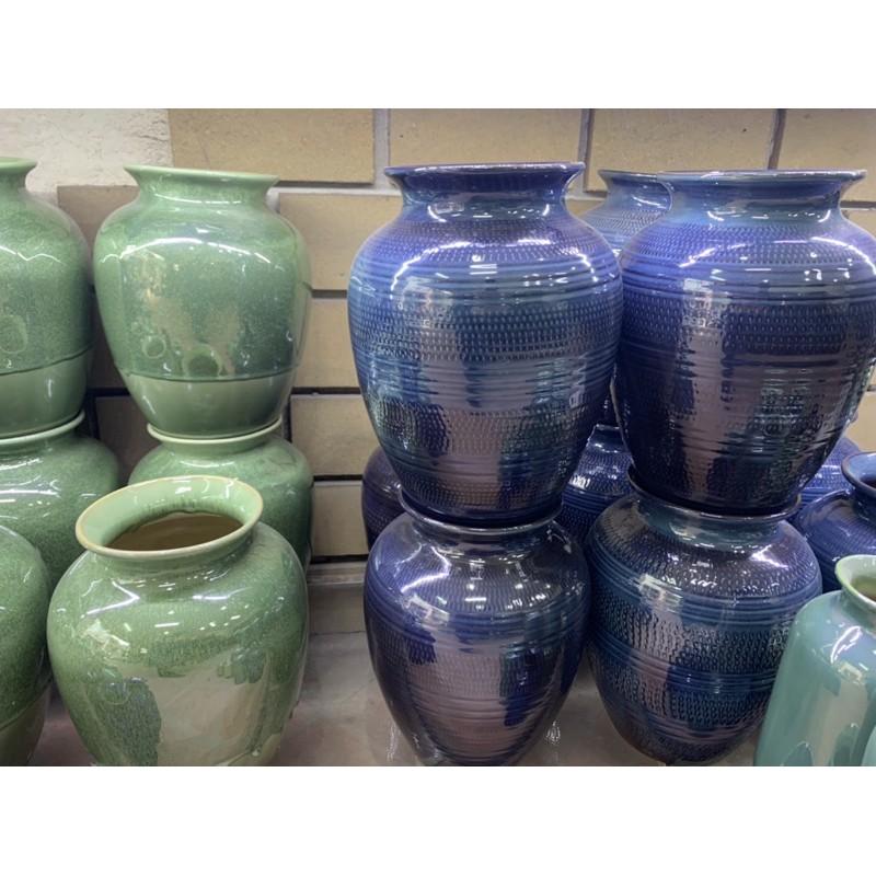 Bình cắm hoa- trang trí. Men xanh ngọc- thiên thanh