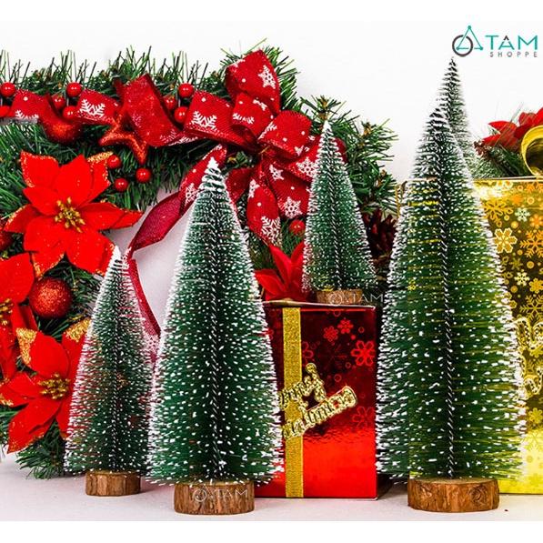 Cây thông noel cước handmade mini để bàn XMAS-TREE-27