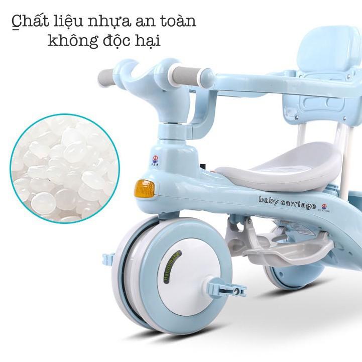 Xe Đạp 3 Bánh Có Cần Đẩy Có Thể Phát Nhạc Cho Bé