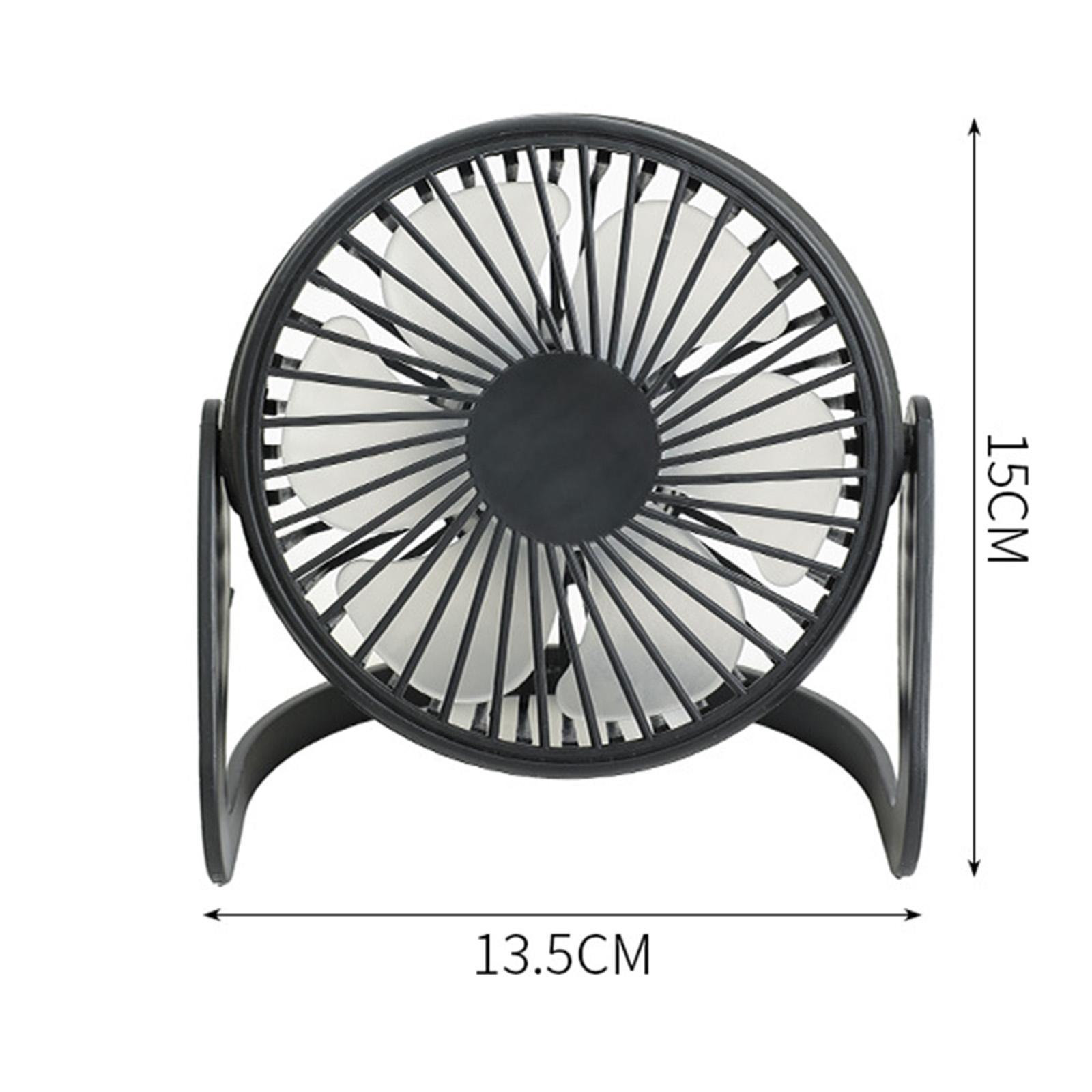 Small Desk Fan, Cooling Mini Fan, Speed Adjustable Rechargeable Quiet Portable Desktop Personal Fan Table Fan for Office Desktop Dorm Car Home