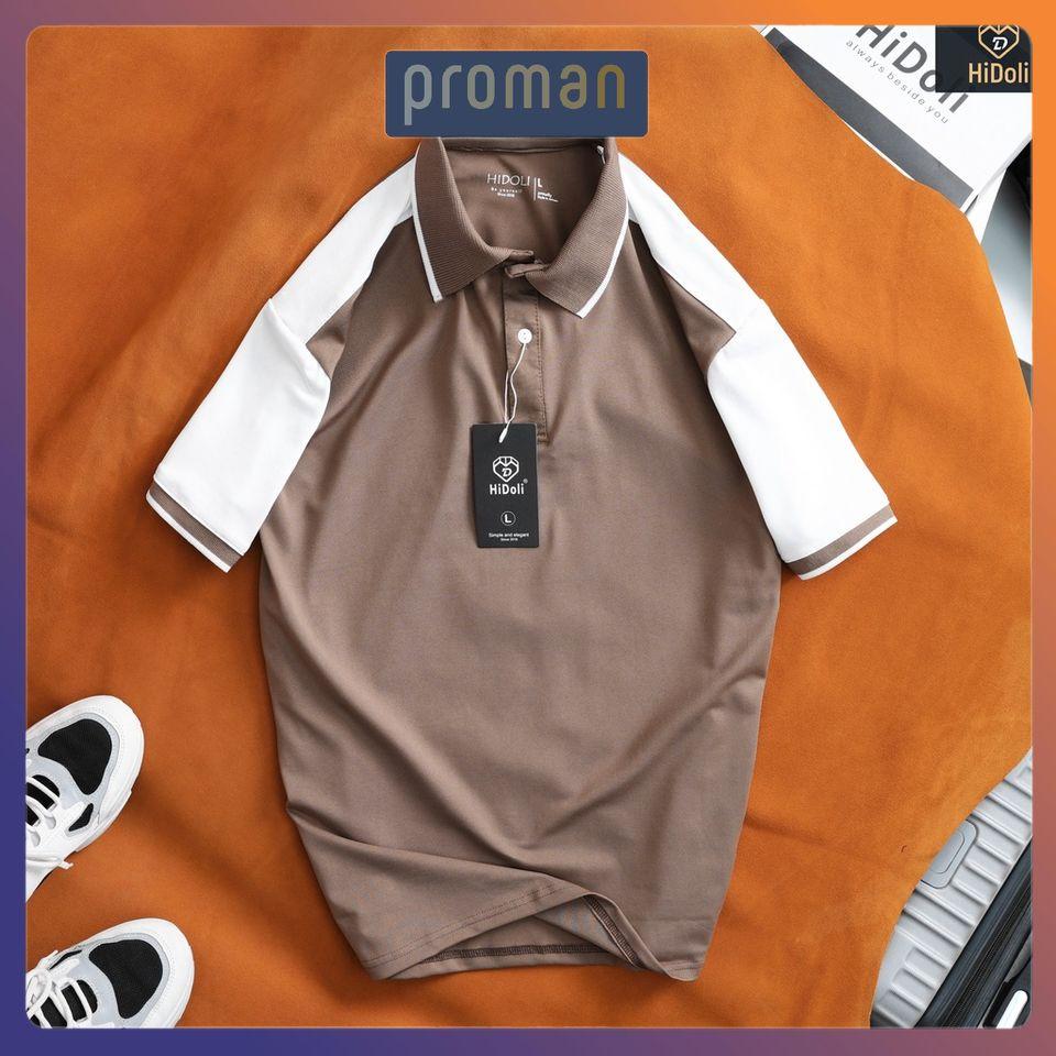Áo Polo Nam cổ dệt phối tay, Áo thun nam có cổ chất liệu cotton cực đẹp AT09 - PROMAN