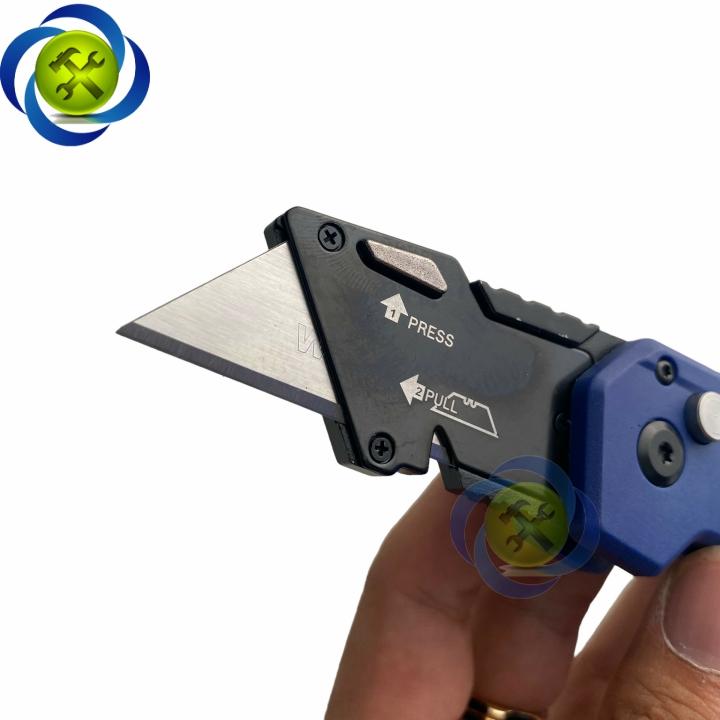 Dao rọc cáp gấp gọn Workpro WP211008 cán nhựa thay lưỡi nhanh
