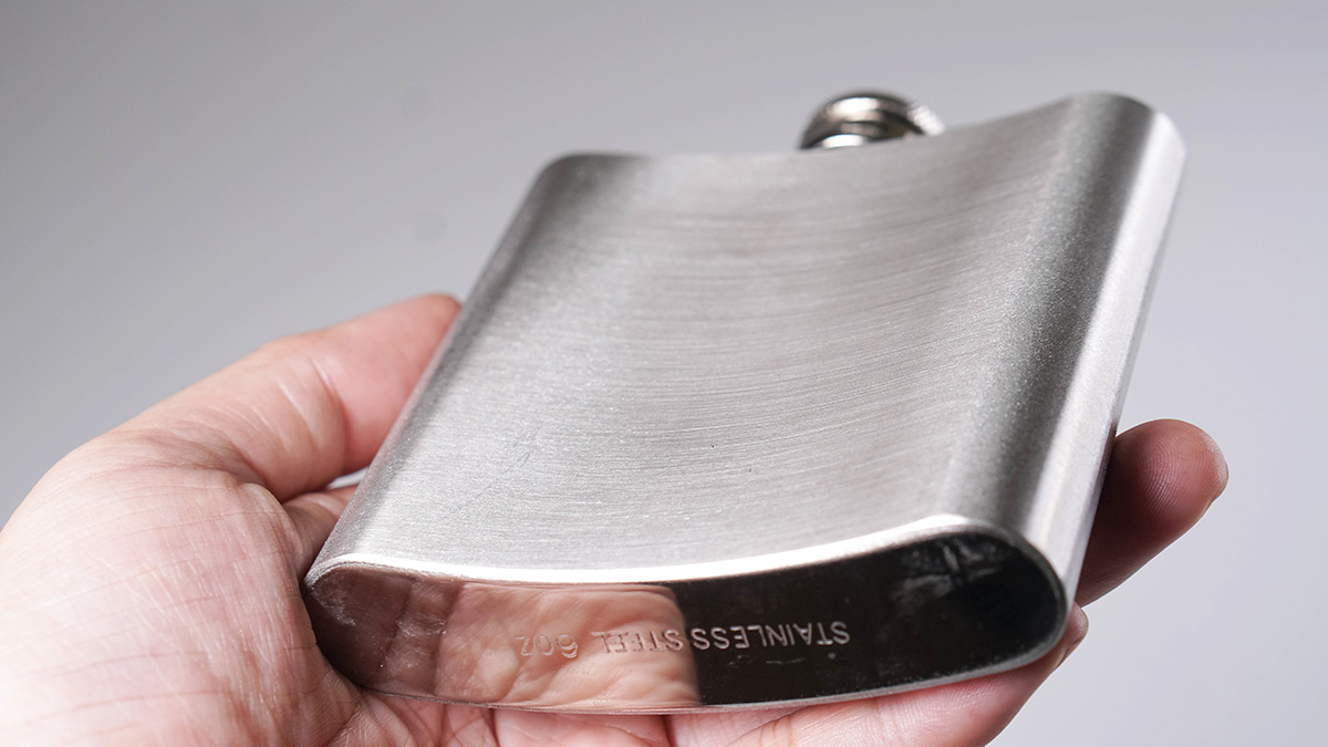 Bình dẹp 6 Oz Hip flask bỏ túi quần jean inox 201