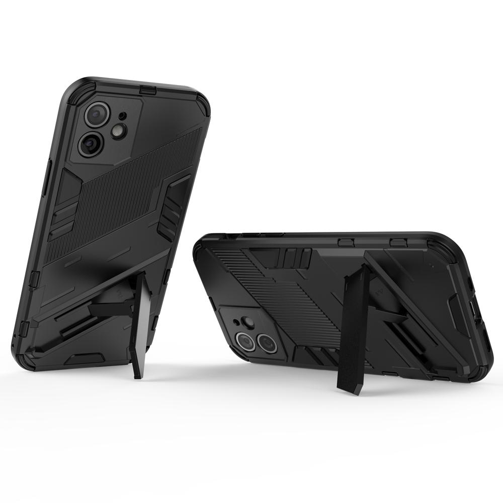 Ốp lưng cho iPhone 12, Ốp chống sốc Iron Man PUNK cao cấp kèm giá đỡ cho iPhone 12