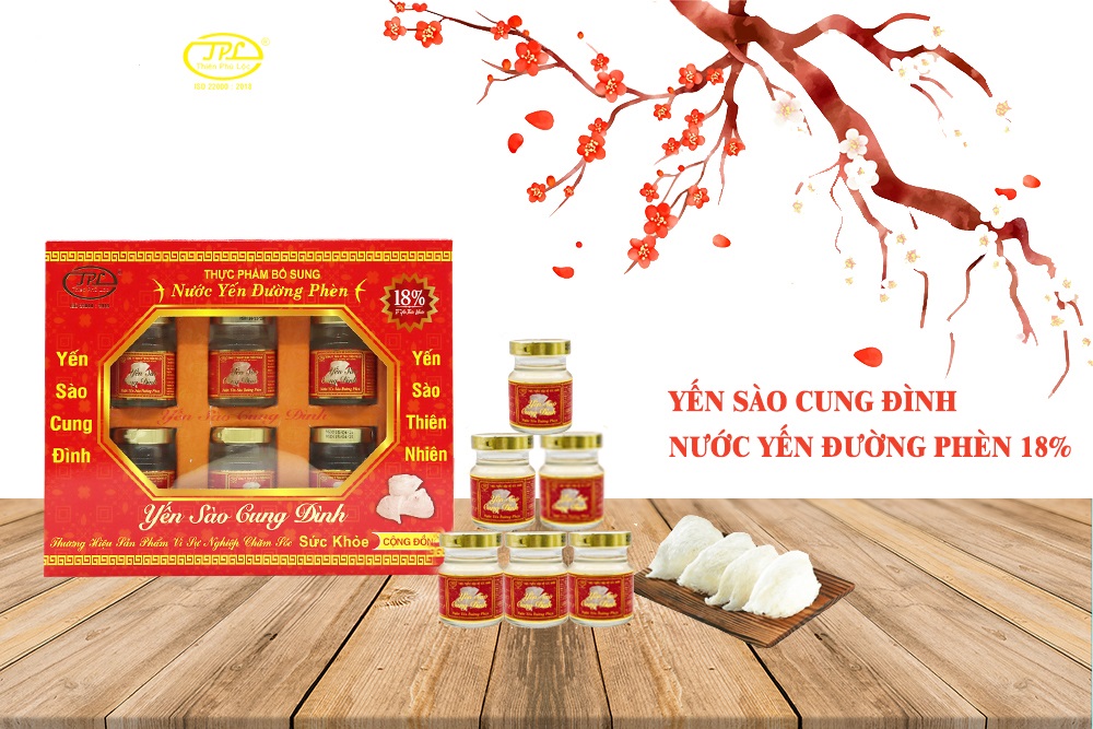 Nước yến sào Đường phèn - 18% Tổ Yến ( Thực phẩm bổ sung dinh dưỡng )