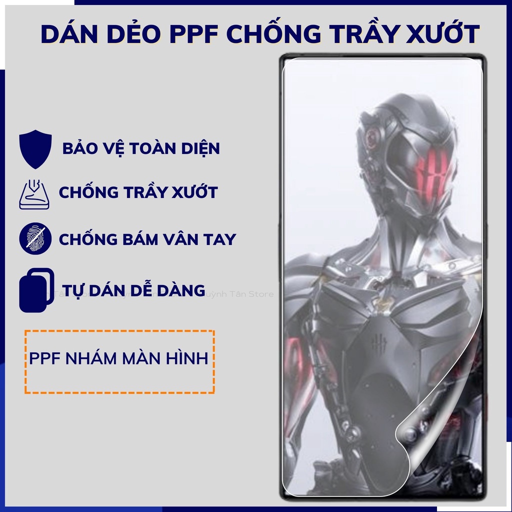 Dán dẻo PPF nubia redmagic 8 pro trong suốt hoặc nhám chống bám vân tay bảo vệ điện thoại mua 1 tặng 1 huỳnh tân store