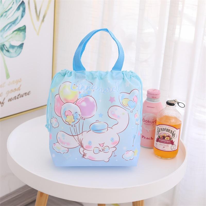 Hoạt Hình Hello Kitty Cầm Tay Túi Đựng Hộp Cơm Trưa Dây Kéo Túi Đựng Đồ Ăn Trưa Cho Trẻ Em, Bé Gái Thời Trang Dễ Thương Lưu Trữ Túi 35*10*27Cm