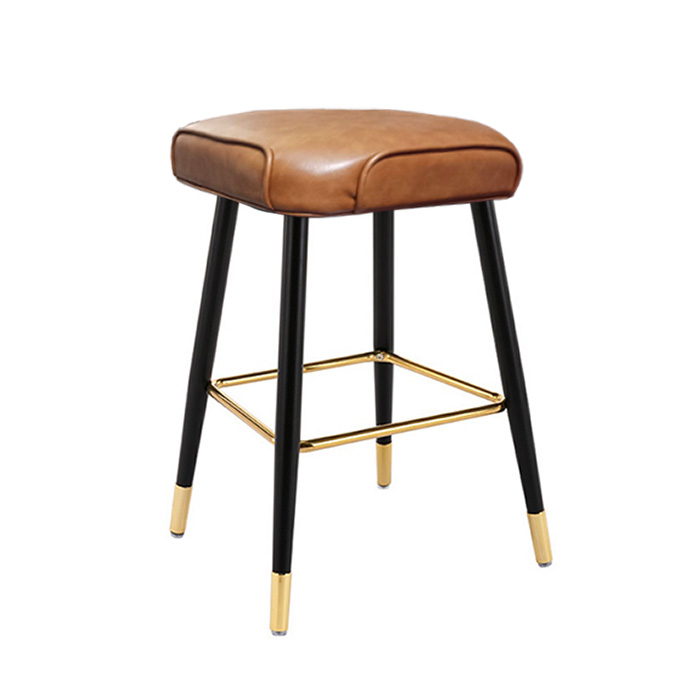 Ghế bar chân cố định cao 75 cm nệm vuông dày dặn CB LOUIS 2C-P dành cho quán bar , cafe gia đình hàng nhập khẩu cao cấp hiện đại