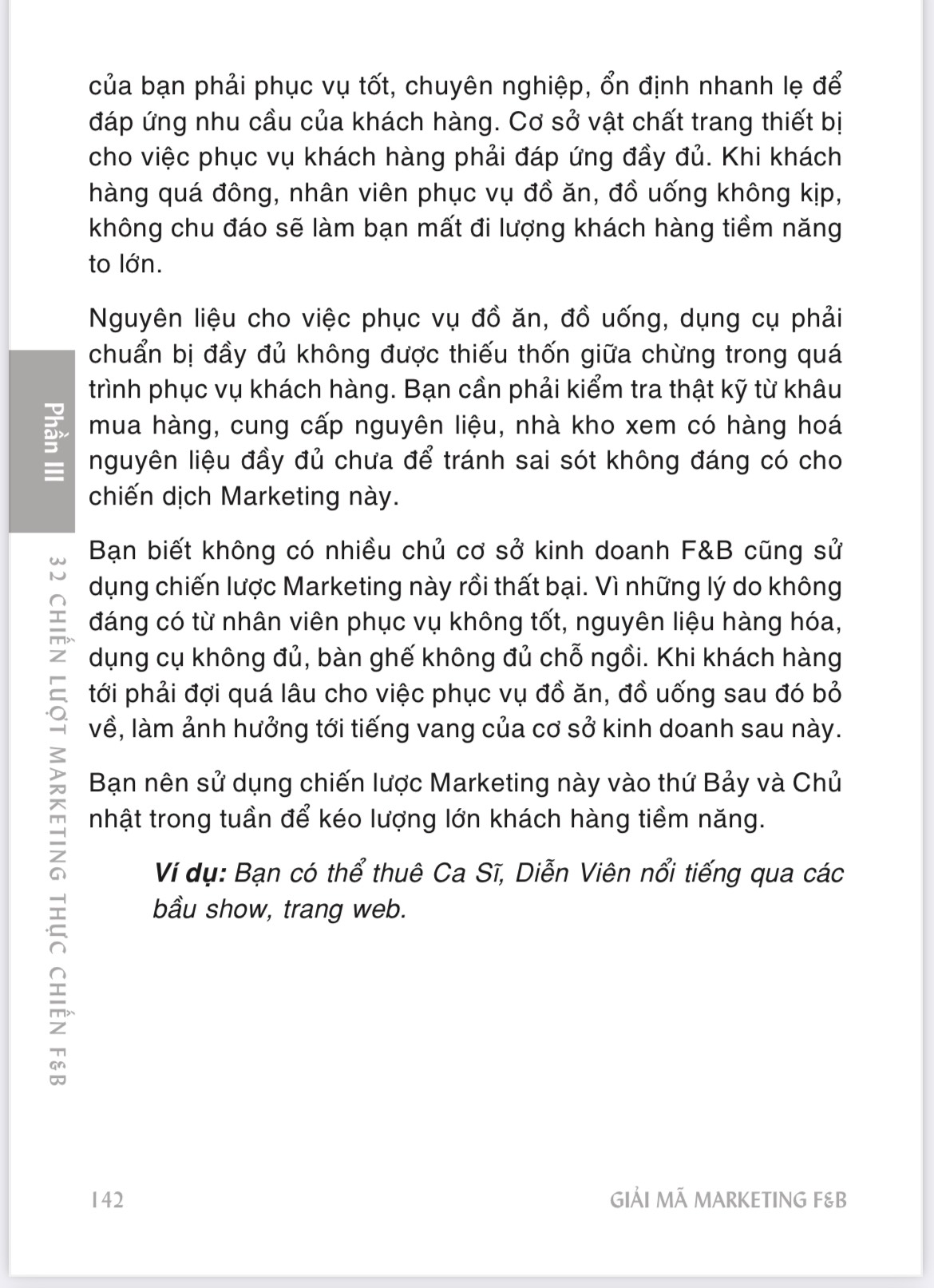 SÁCH GIẢI MÃ MARKETING THỰC CHIẾN F&amp;B-32 TUYỆT CHIÊU MARKETING QUÁN CÀ PHÊ, QUÁN ĂN, NHÀ HÀNG