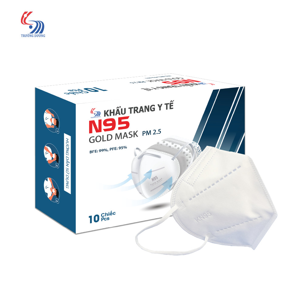 Khẩu trang y tế Trường Dương N95 Gold Mask - Hộp 10 cái