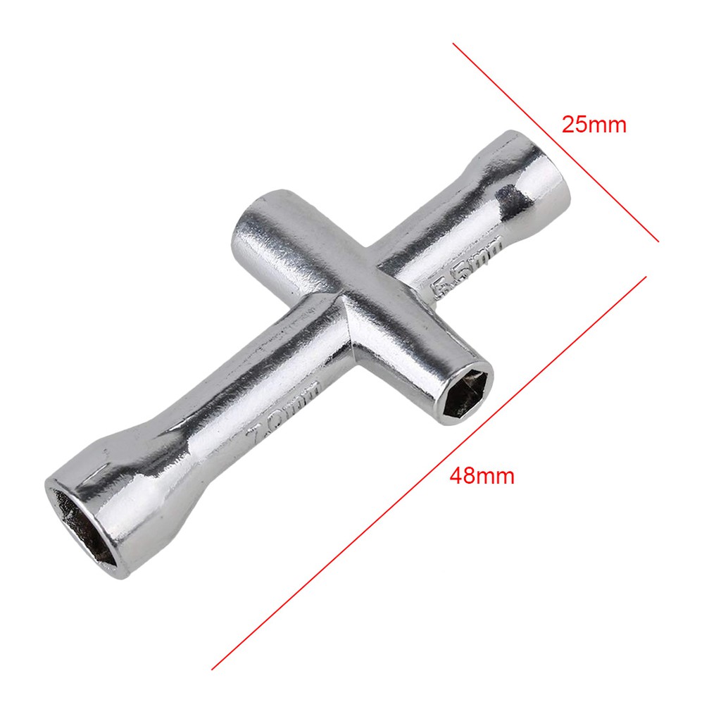 Cờ lê chữ thập mini đa năng M2 / M2.5 / M3 / M4 - Dụng cụ vặn đai ốc