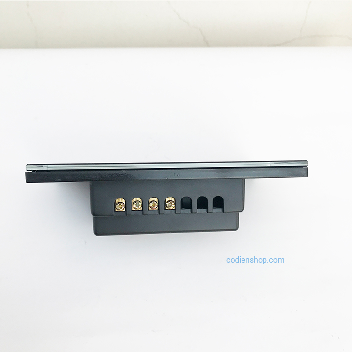 Công tắc cảm ứng bằng điện thoại HUNONIC 1 Nút màu đen - WIFI + HẸN GIỜ