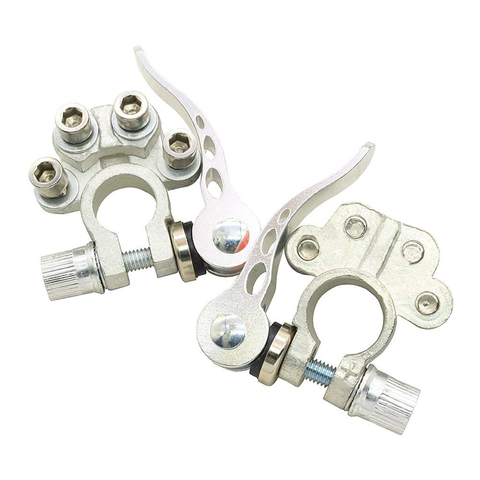 2pcs Battery Terminal Connectors for SAE / JIS Type A Posts with Wrench