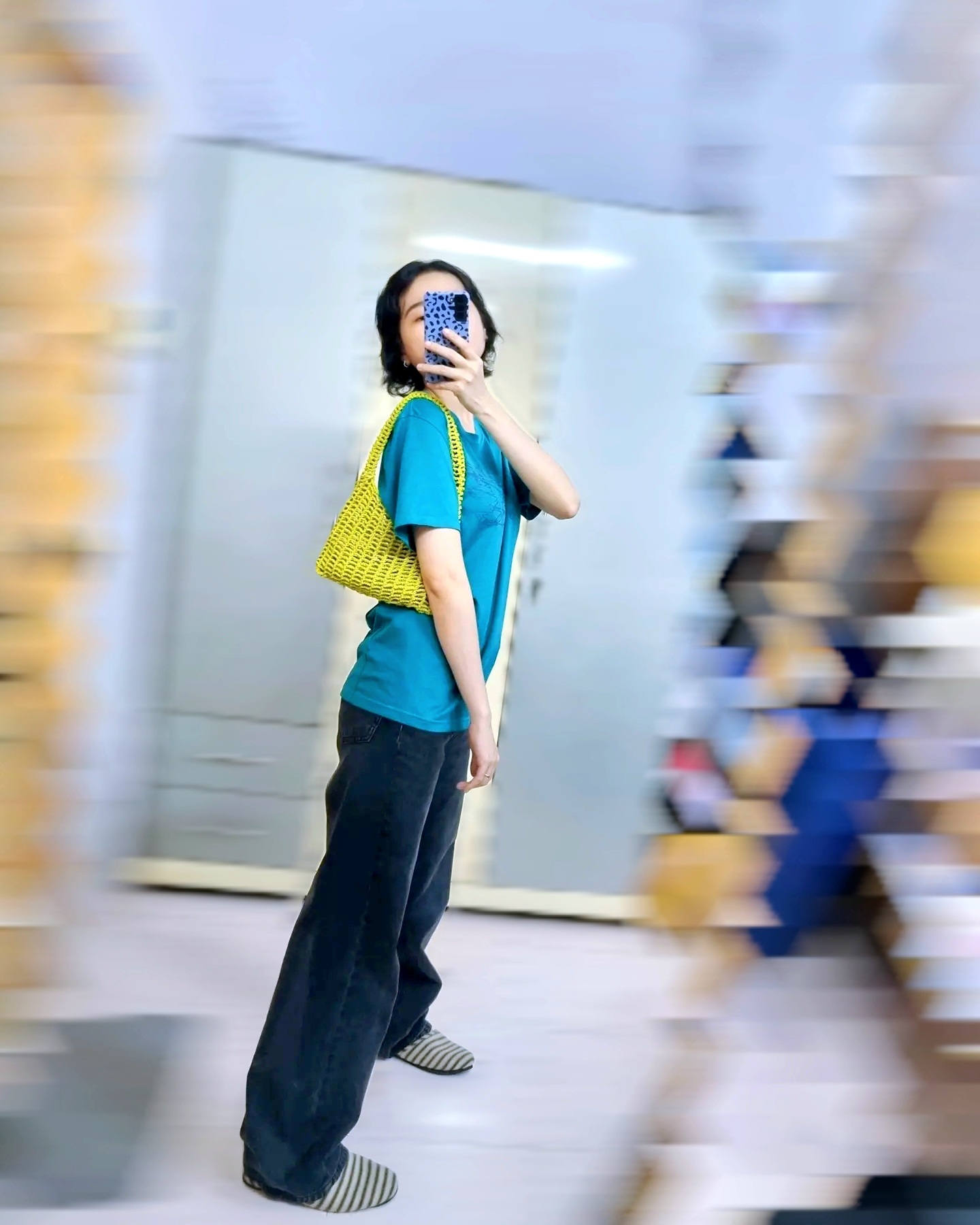 TÚI LƯỚI ĐEO VAI XÁCH TAY NỮ + TÚI VẢI RÚT / NO.1 BAG