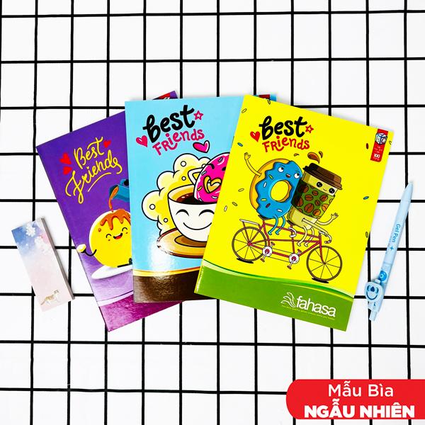 Combo 5 Tập Học Sinh Best Friends - 4 Ô ly 100 Trang ĐL 80gsm - Fahasa 04 (Mẫu Sản Phẩm Ngẫu Giao Ngẫu Nhiên)