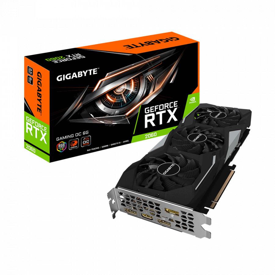 VGA Gigabyte RTX2060 6G GDDR6 OC (GV-N2060OC-6GD) - hàng chính hãng