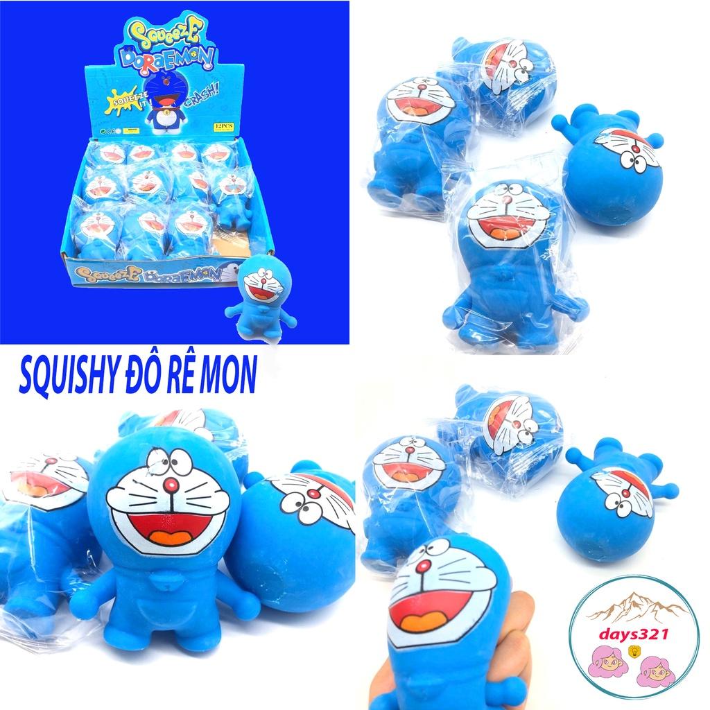 Squishy MÈO MÁY Ú doremon doraemon màu xanh Mochi mềm mịn dễ thương chân thực giảm stress co dãn đàn hồi ngộ nghĩnh