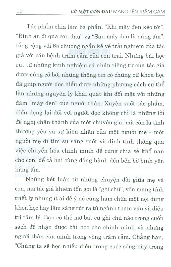 Có một cơn đau  mang tên trầm cảm