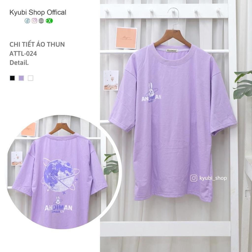 Áo thun Ulzzang tay lỡ chất cotton phom rộng unisex - Underbroken Tee Tshirt Kyubi ATTL24