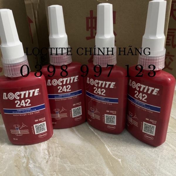 Keo khoá ren Loctite 242, khoá bulong, các loại ren kim loại, chai 50ml