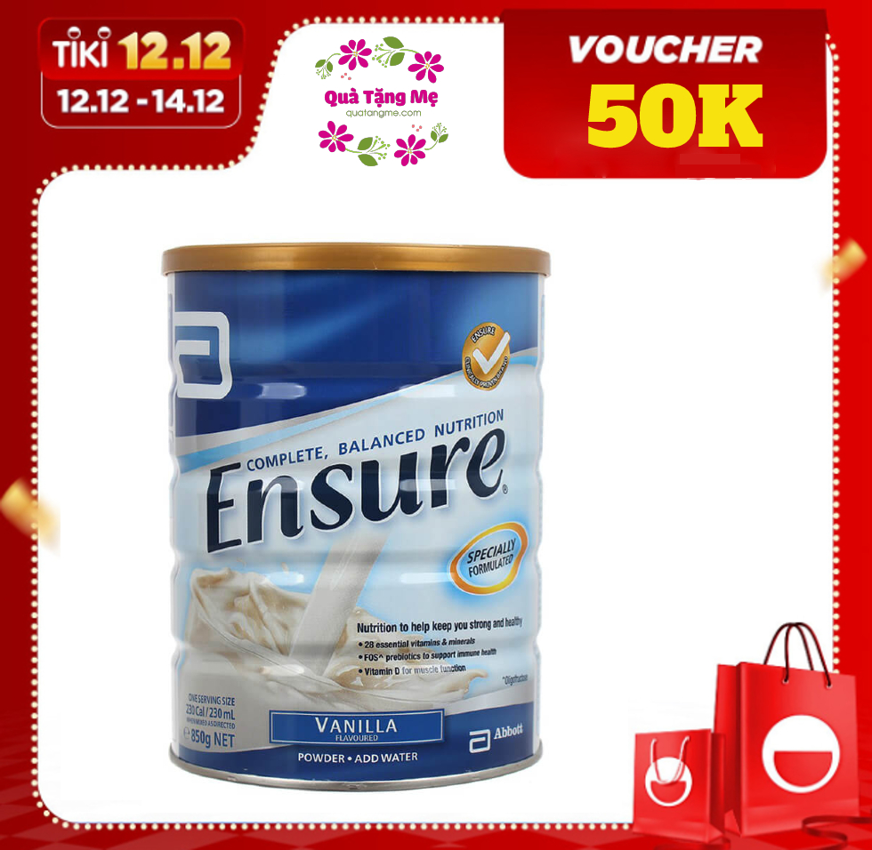 Sữa Bột Ensure Úc Vị Vani (850g)