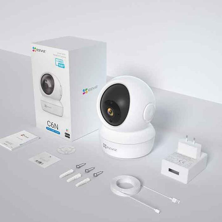 Camera IP Wifi trong nhà EZVIZ C6N 4M 2K, xoay 360 độ ezviz C6N Full HD, đàm thoại 2 chiều - Hàng chính hãng