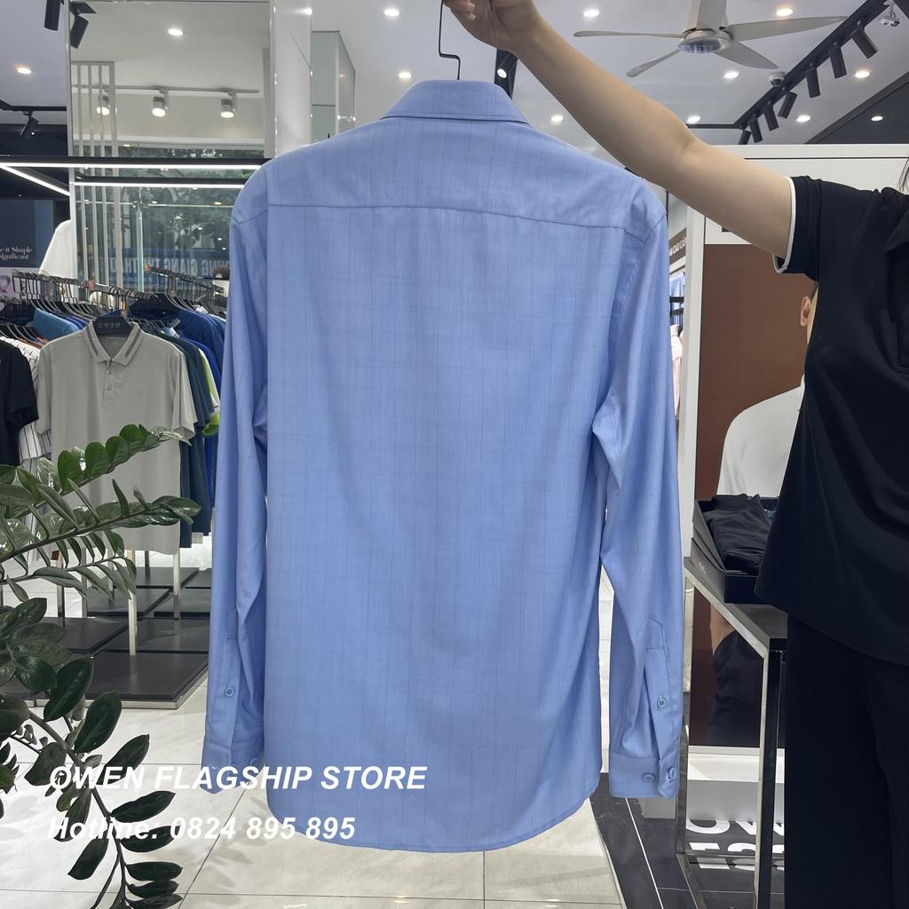 Áo Sơ mi Owen nam dài tay dáng Regular sợi Tre mềm mịn mát Mã AR220918DT