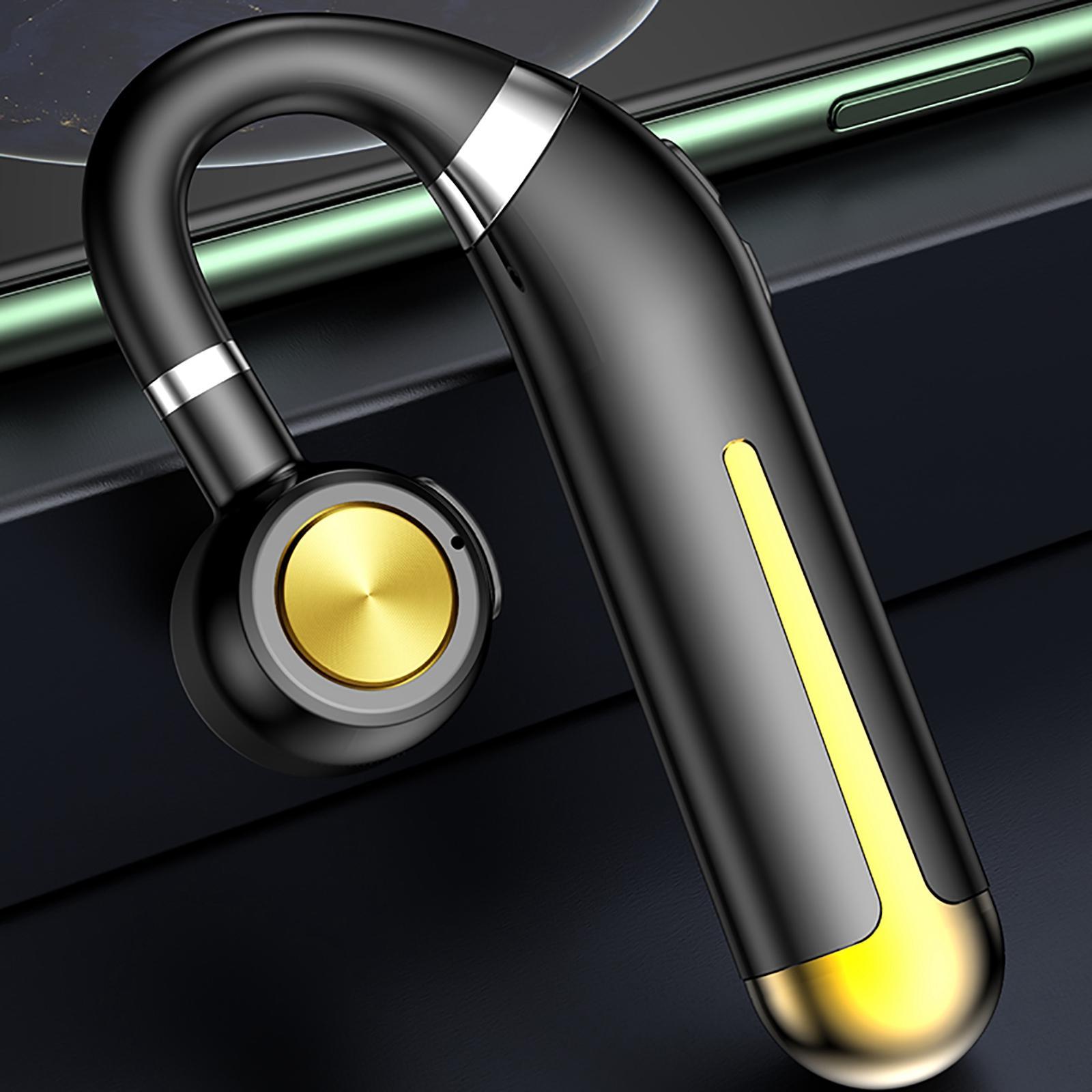 Bluetooth Earpiece/ Stereo/ with Mic V5.2/ Handsfree Ear Hook IPX7 Waterproof