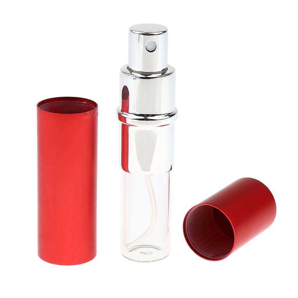 6 Pieces 10ml Refillable Mist Spray Bottle Perfume Pressed Atomizer