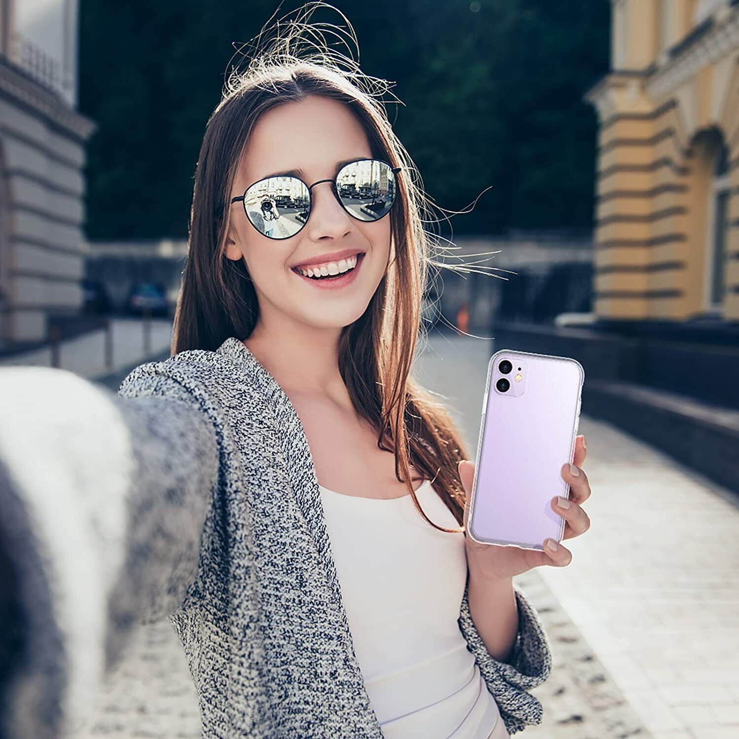 Ốp lưng chống sốc trong suốt cho iPhone 11 Pro Max hiệu Memumi Glitter siêu mỏng 1.5mm độ trong tuyệt đối, chống trầy xước, chống ố vàng, tản nhiệt tốt - hàng nhập khẩu