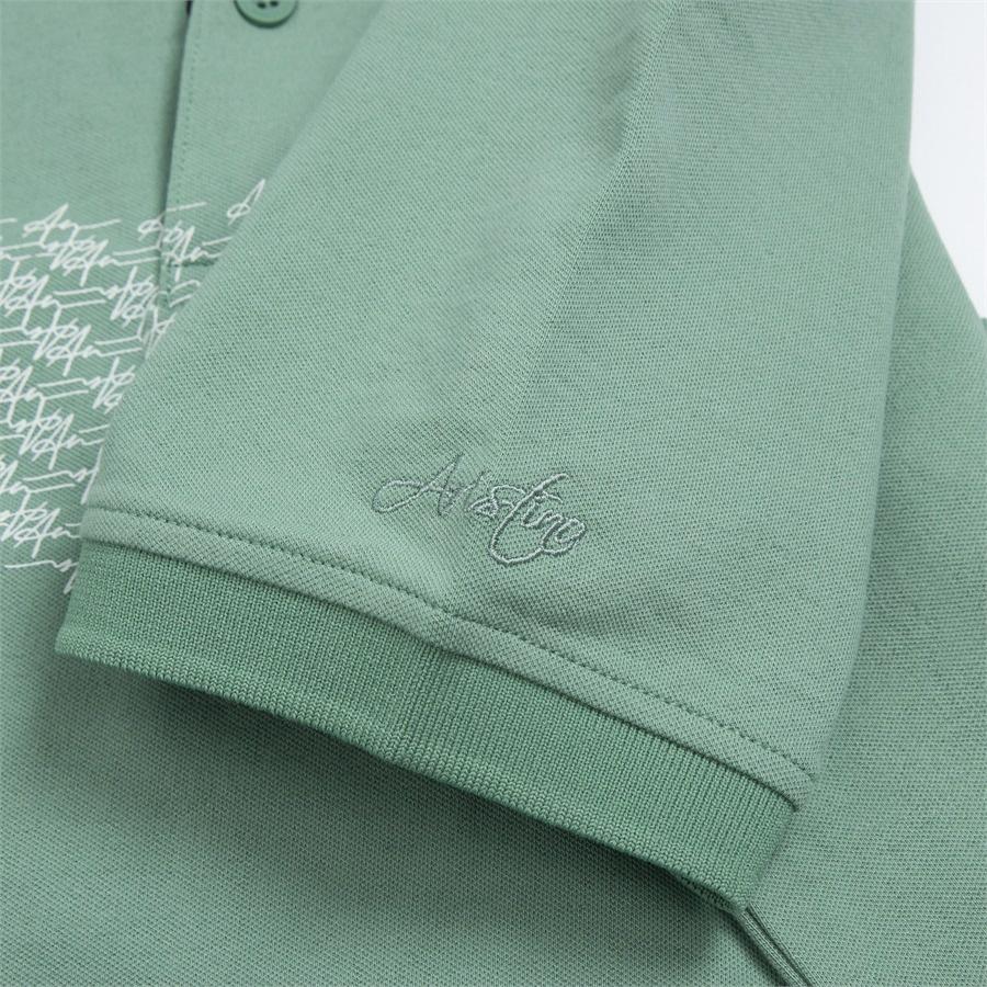 Áo polo ngắn tay ARISTINO phom ôm nhẹ, 4 màu in họa tiết khỏe khoắn, ấn tượng - APS064S3