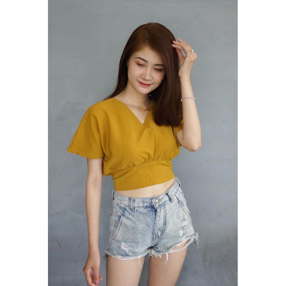 ÁO CROPTOP KIỂU CỘT NƠ