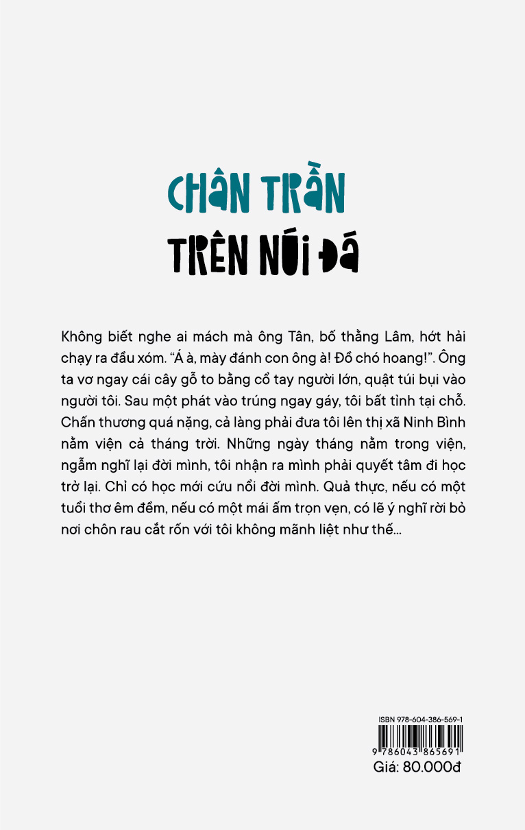 Chân trần trên núi đá