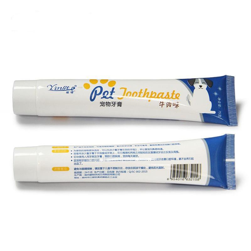 Bộ đánh răng - bàn chải đánh răng chó mèo - vệ sinh răng chó mèo