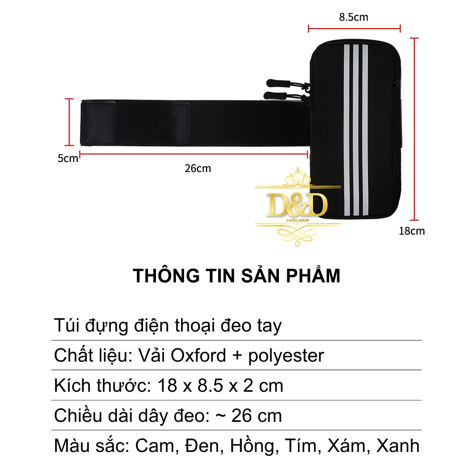 Túi đựng điện thoại đeo cánh tay chạy bộ