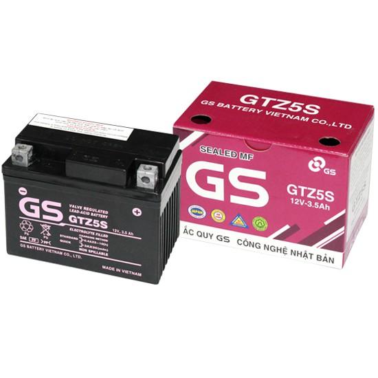 Ắc quy khô xe máy GS GTZ5S 12V - 3.5Ah