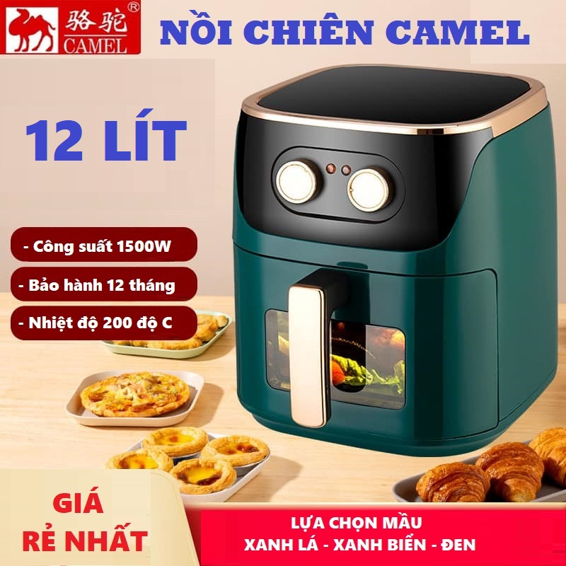 Nồi chiên không dầu, lò chiên không dầu Camel 12 lít/ 10 lít/ 7 lít dung tích lớn Vân Phương Shop - Hàng Chính Hãng