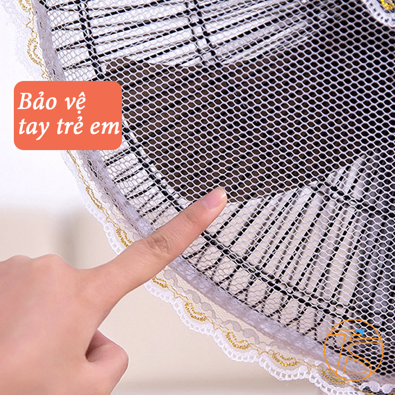 Túi lưới trùm lồng quạt chống kẹp tay ở trẻ em với size 40-45cm nhiều mẫu hoạt tiết