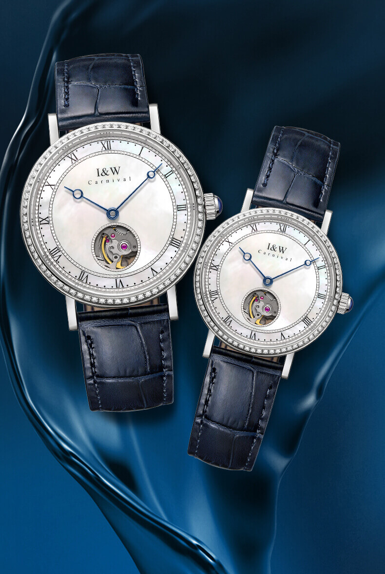 Đồng hồ nữ chính hãng IW CARNIVAL IW616G-2 Kính sapphire ,chống xước ,Chống nước 30m ,Bảo hành 24 tháng,Máy cơ (Automatic),dây da cao cấp, thiết kế đơn giản dễ đeo