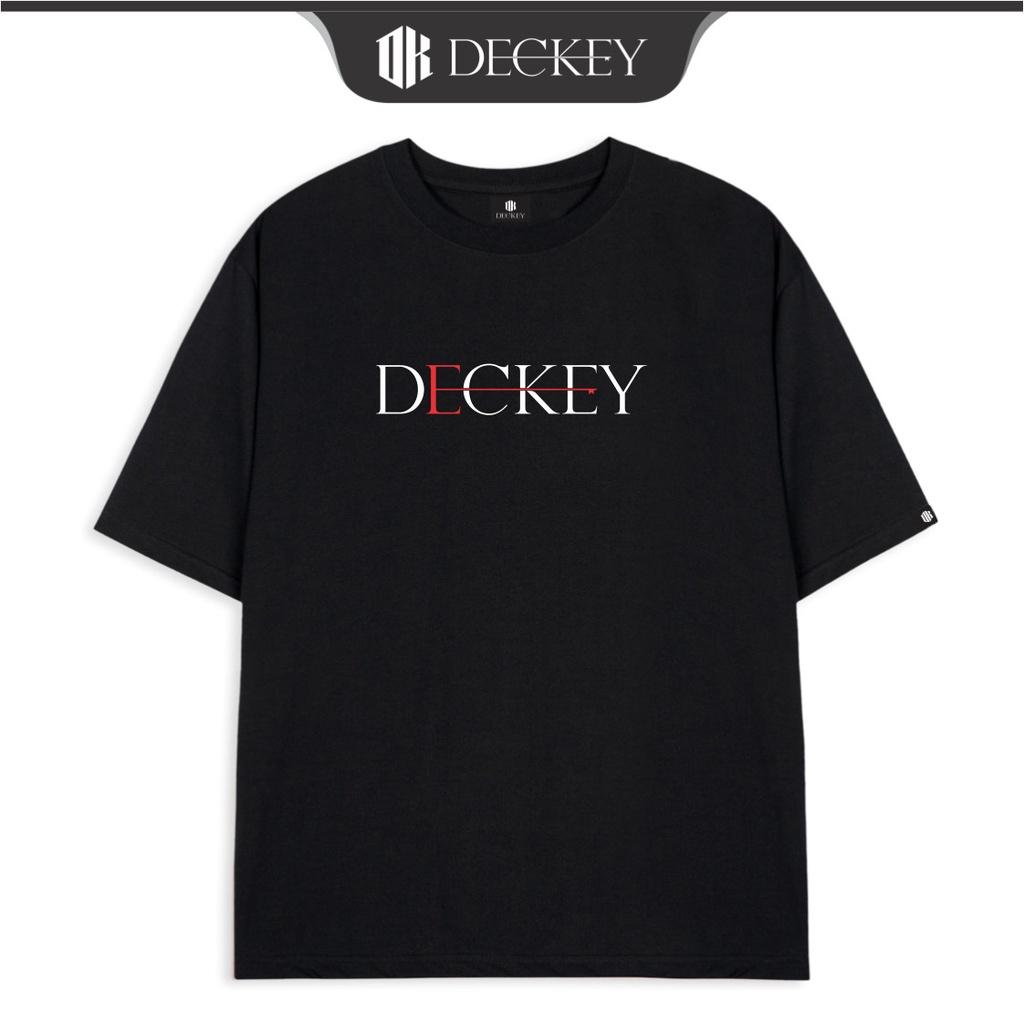 Áo Thun Cotton Unisex Nam Nữ Form Rộng DK DECKEY BASIC RED