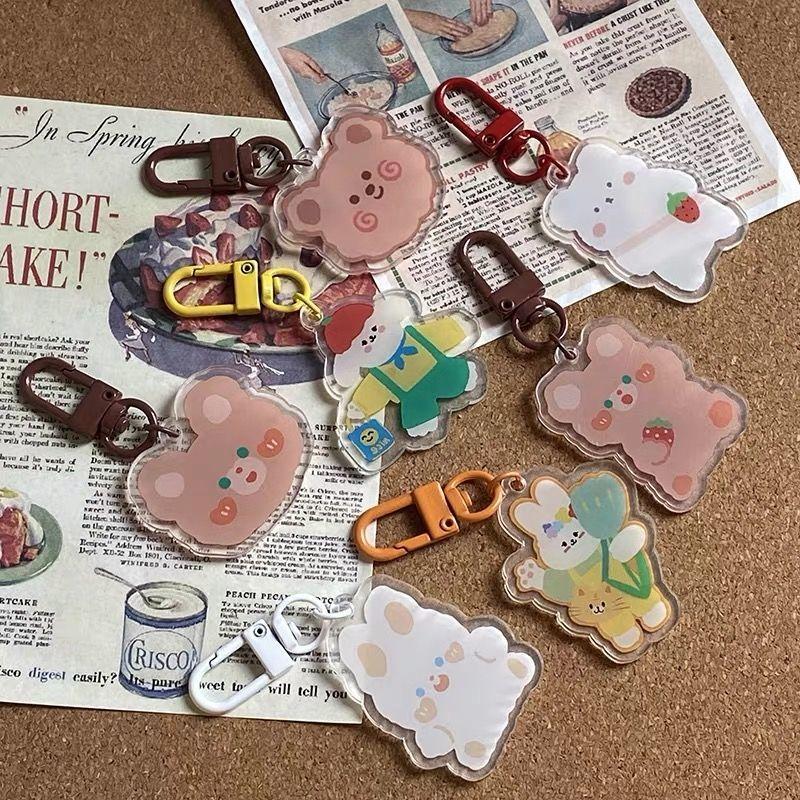 Móc Khóa Hình Thỏ Hoạt Hình Dễ Thương