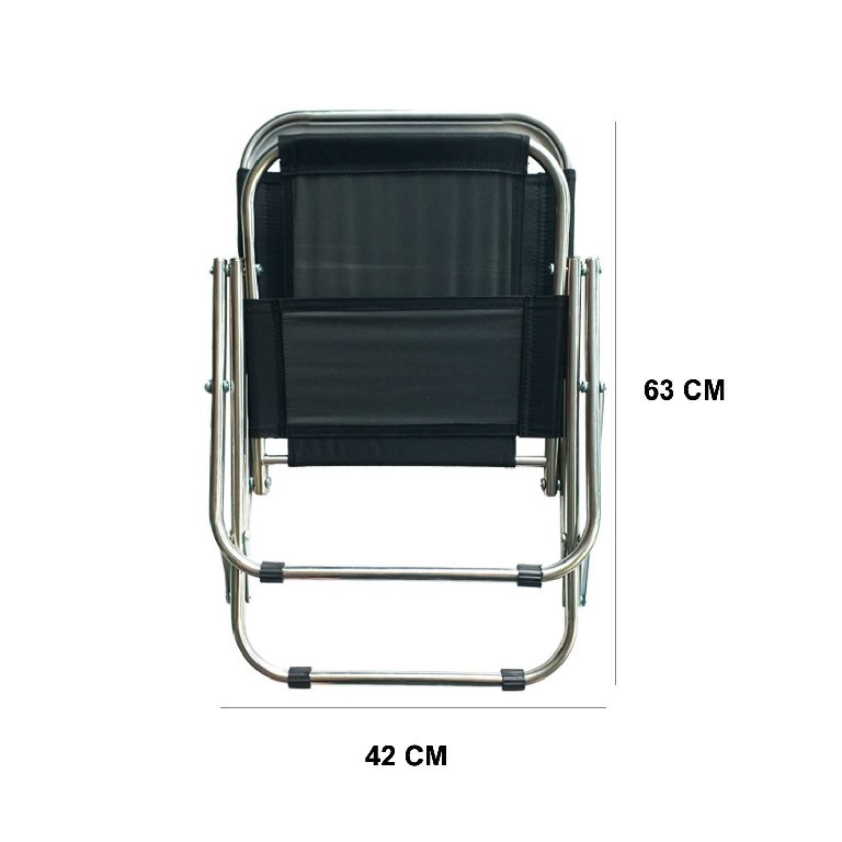 Ghế Xếp INOX Vải Dù Cho Quán Trà Chanh, Cafe Vỉa Hè, Câu Cá