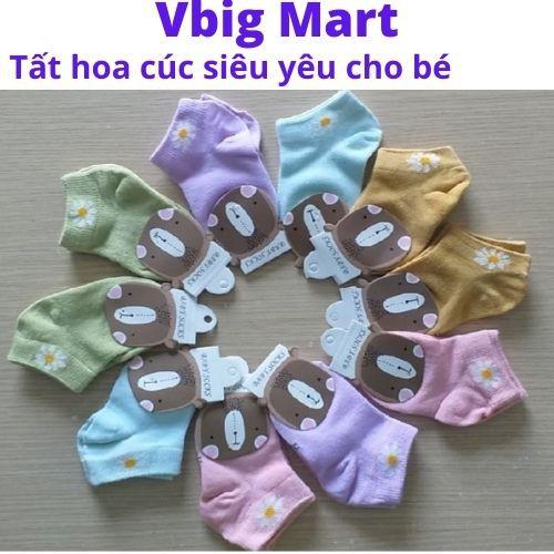 Tất Gấu, hoa cúc cổ ngắn mềm mịn, co dãn siêu xinh và siêu dễ thương cho bé