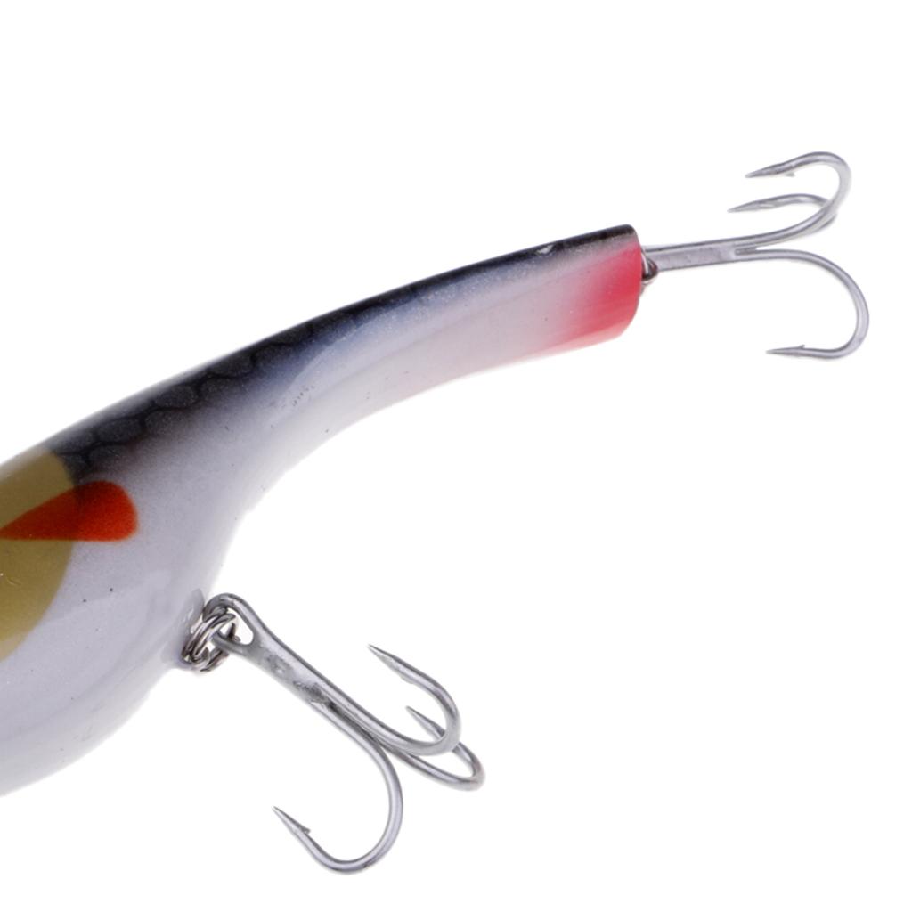 Fishing Pencil Bait Fishing Lure Bait Hard Crankbait Hook 1/0# Black,White