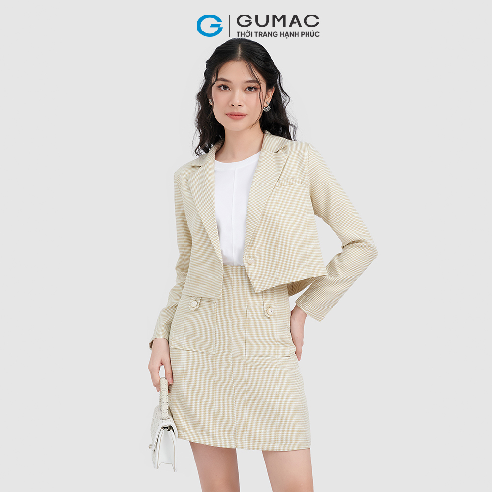 Chân váy nữ GUMAC VC10088 lưng liền túi kiểu