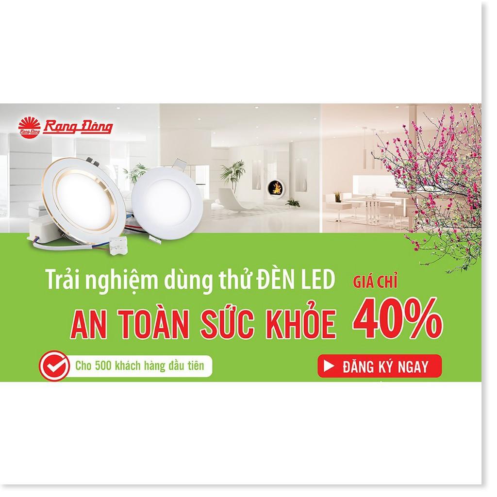 Đèn LED Downlight âm trần 7W Rạng Đông AT10L 90/7W, Vỏ nhôm đúc (Viền vàng)