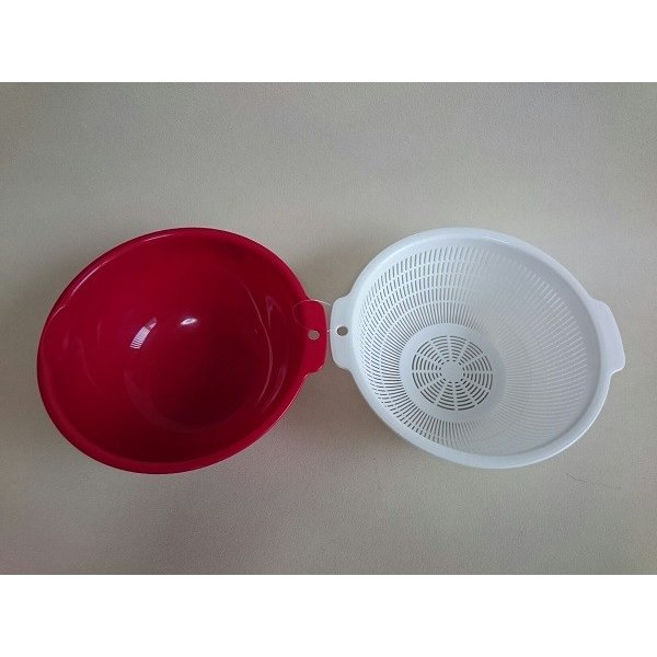 3 bộ chậu rửa và rổ nhựa 1,5L - Hàng nội địa Nhật