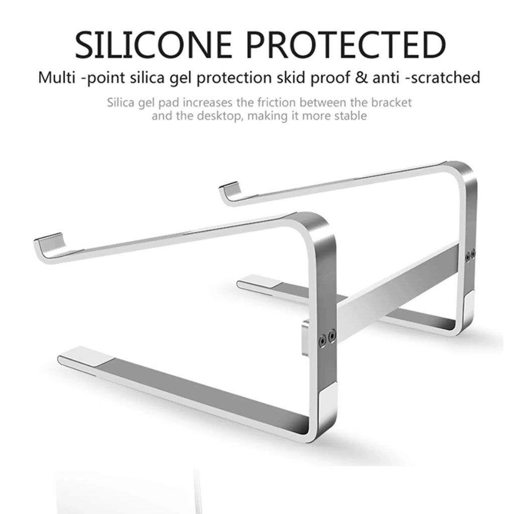 VINETTEAM Giá Đỡ Máy Tính Laptop Macbook Stand Hợp Kim Nhôm Cao Cấp Giúp Tản Nhiệt Có Thể Tháo Rời Đế Giữ Máy Tính Xách Tay - Hàng Chính Hãng